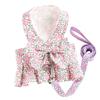 Pet Clothing Dog Leash Clothing Princess Skirt Chest Strap Small Dog Spring Summer