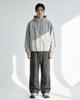 Apostrophe Comma Two-Neck Cotton Washed Hooded Zip-Up Jacket_Dark Gray