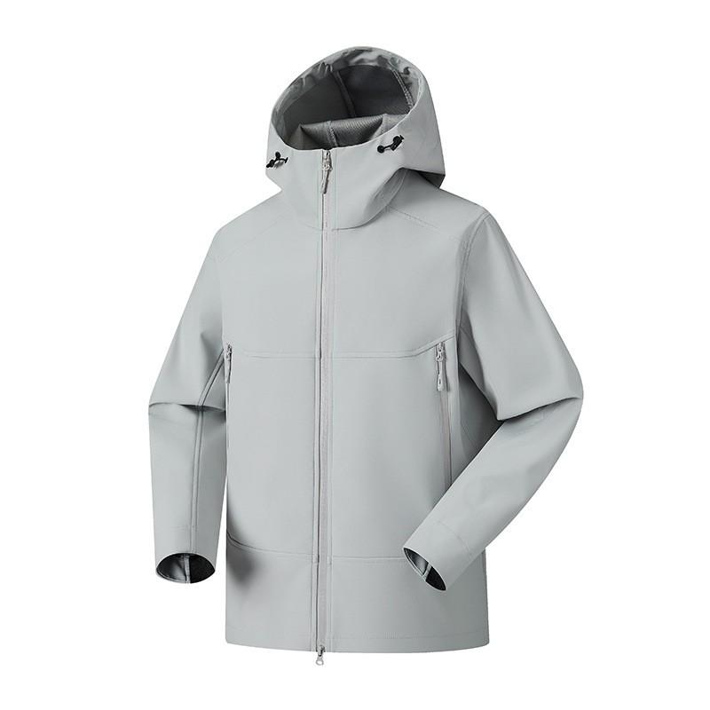 Unisex Softshell Jacket Hiking Camping Outdoor Travel Windproof Waterproof Breathable Hooded Lightweight Fall