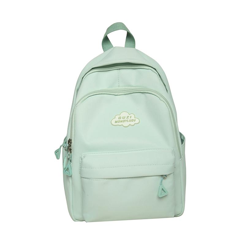 

Жіночий шкільний однотонний дитячий маленький рюкзак зелений