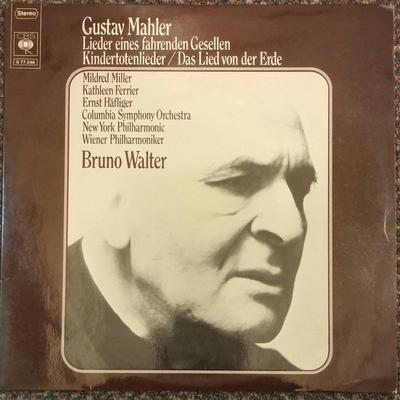 Disque LP GUSTAV MAHLER, BRUNO WALTER, MILDRE - Lieder Eines Fahrenden Gesellen / K S77248 CBS Allemagne Classique Occasion