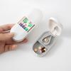 Pillendose zum Schneiden. Klinge aus 304 Edelstahl. Tragbarer Medikamentenspender. Kein Zerbrechen von Hand nötig. Geeignet für verschiedene Pillentypen