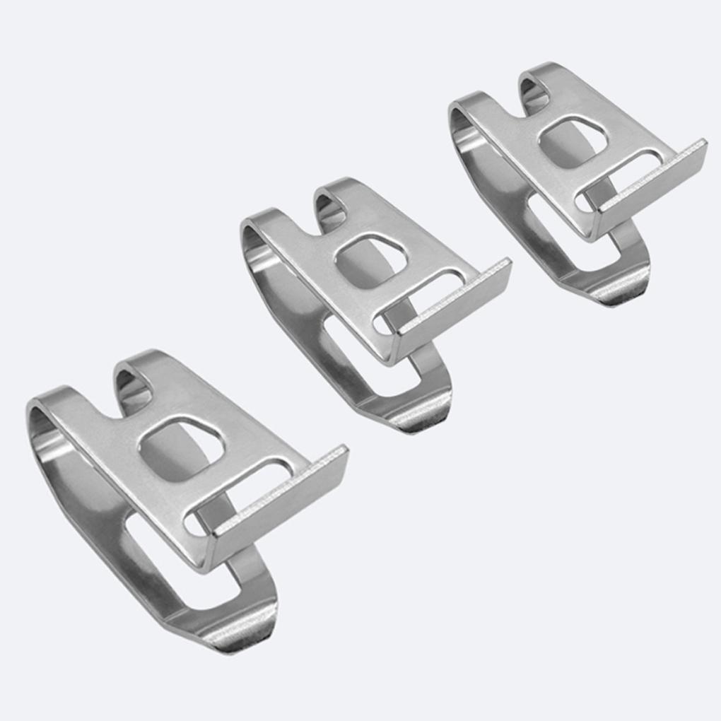 10pieces Silver Stainless Steel Drill Clip For 10pcs Replacement Belt Hook Clip Belt Clip