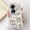 For Honor X7b Cute Panda Rabbit Cartoon Case HonorX7b X 7B 4G CLK-LX1 LX2 LX3 Camera Protective Soft Silicone Phone Cases