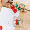 Exquisite Christmas Cherry Mini Claw Hair Clips Set