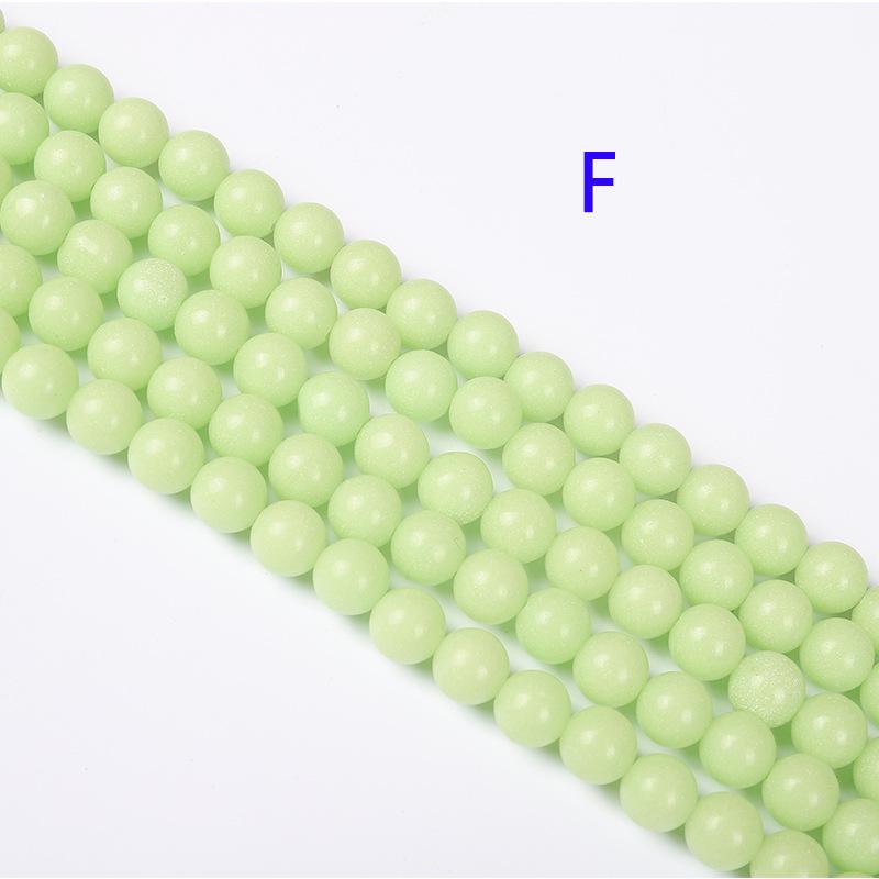 

Светящиеся в темноте круглые бусины сине-зеленого цвета для изготовления украшений своими руками 10mm / 38 pcs