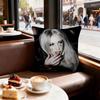 Singer Llady Ggagaes Pillow Case For Sofa Decor Car Office Room Printing Cushion Cover Decorations And Protector