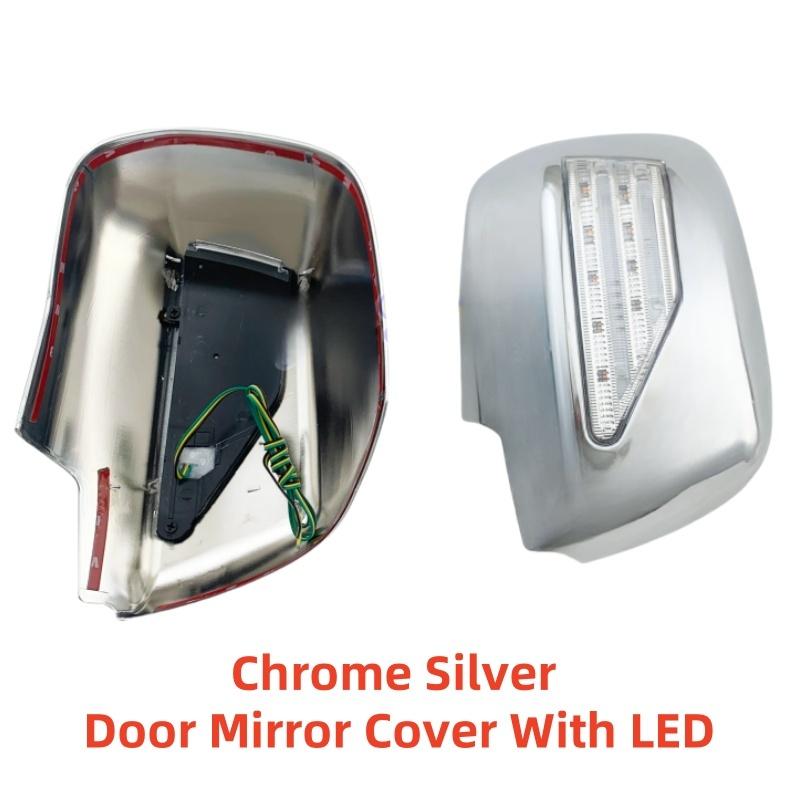Novel Style Streamer Light Car Chrome Accessories Trim Side Mirror Covers With LED For Toyota Kluger Highlander 1998 2000 2003