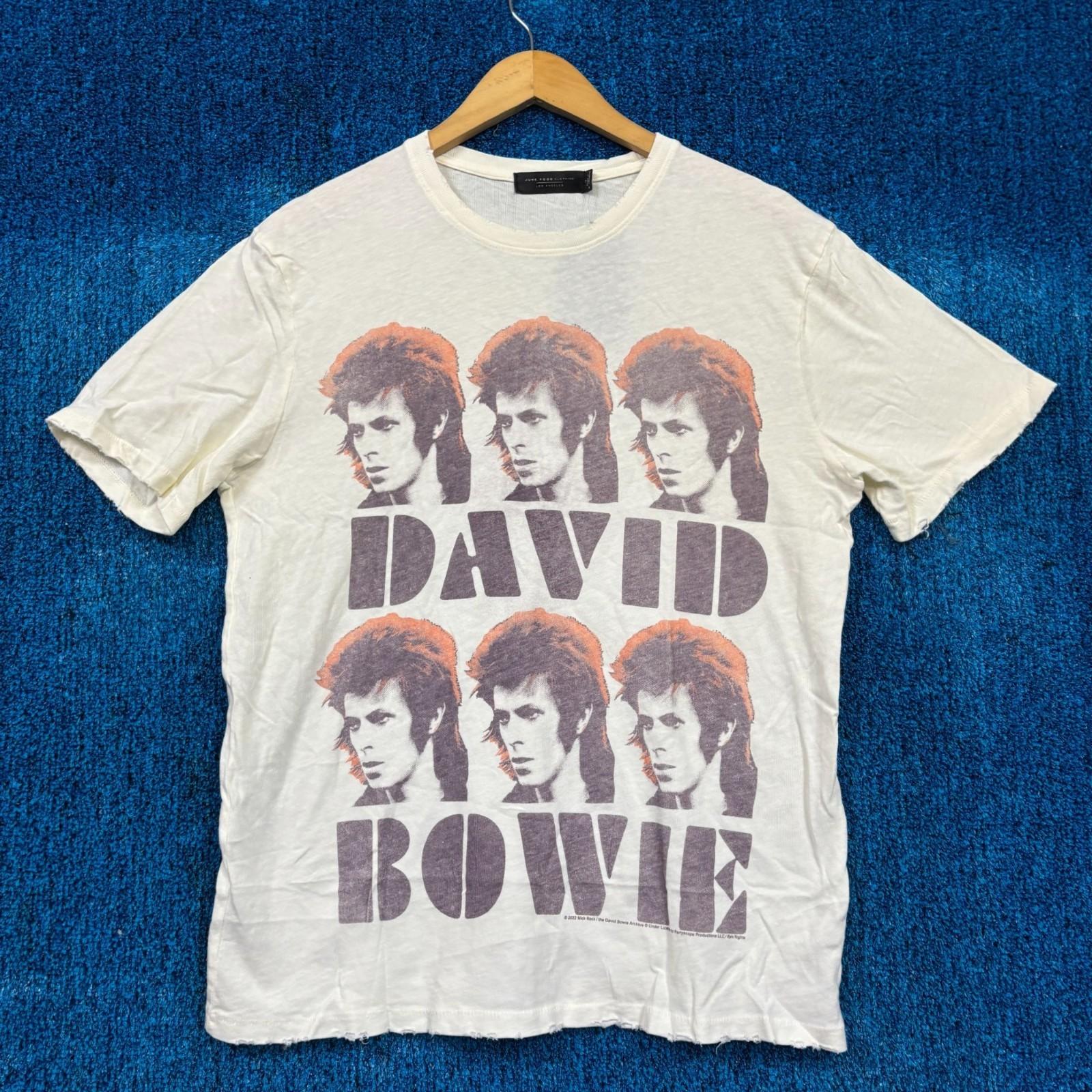 David Bowie Pin Up Album Tour Poster Glam Rockstar Tee M Unisex T-Shirt S