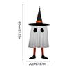 Halloween Ghosts Ornament Glowing Ghosts Pendant Decor With Witch Hat for Tree Horror Holiday Decorations Halloween Ornament for