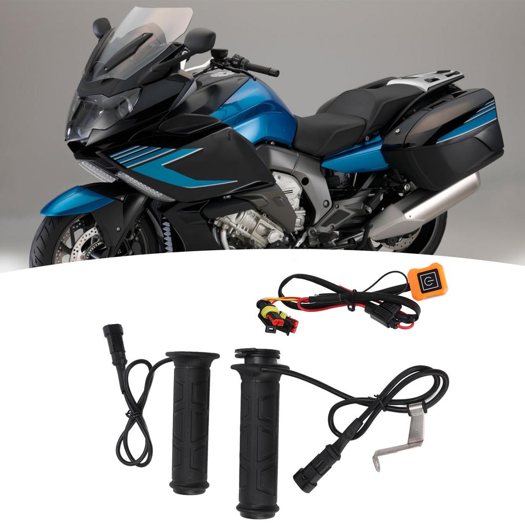 1 Pair Electric Heated Grips   Temperature Winter Hands Warmer for Motorcycle ATV 7Celsius8in Handlebar