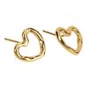 Ear Studs Hollow Heart Shape Exquisite Fashionable Versatile Stud Earrings for Daily Dating Work