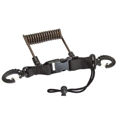 Câble spiralé anti-perte pour appareil photo, lampes de poche, longe de sécurité pour plongée, snorkeling, surf, kayak