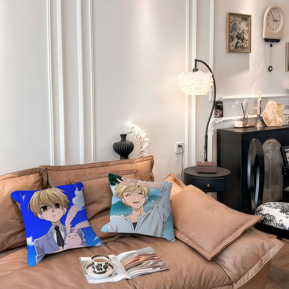 Ouran High School Host Club Tamaki Pillowcase Toon Gift Cushion Cover Bedroom Home Sofa Chair Seat Decor Pillow Case