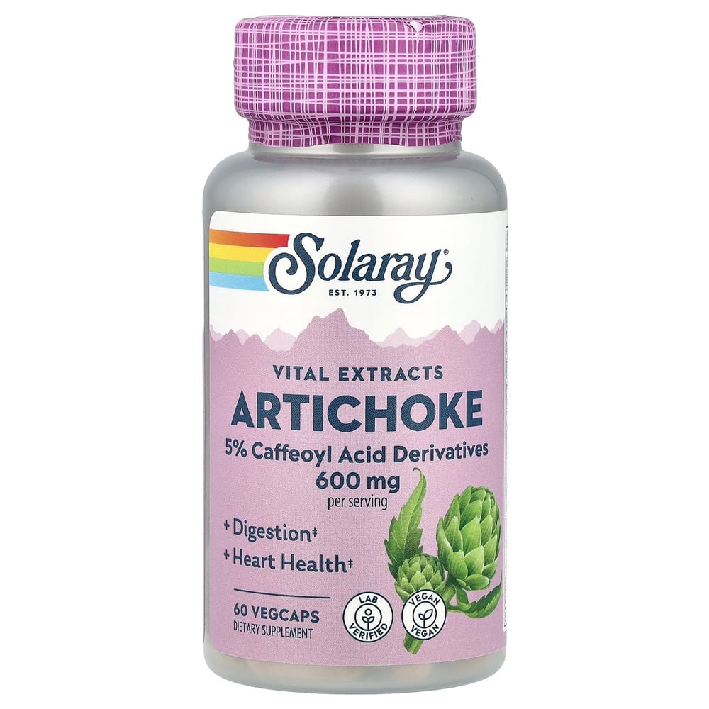 

Solaray Artichoke 600mg Veggie Capsules, 60 Count 60 pcs - 1 ea