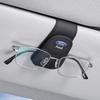 KLKR3 Car Sun Visor Glasses Clip Ticket Card Storage Clamp For Fiesta Mondeo Fusion Explorer Shelby Edge Focus Transit Keychain