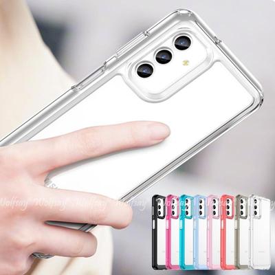 Do etui Samsung Galaxy A04S Silikonowe Przezroczyste Ramki Odporne Na Wstrząsy TPU Capa Samsung A04S A14 Ochronne Etui Do Obudowy Galaxy A04S