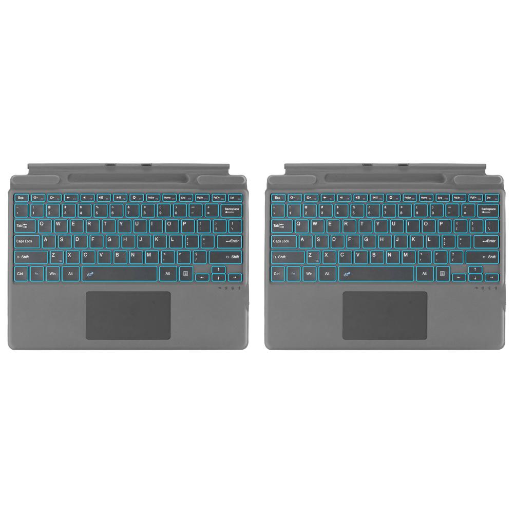 

- Wireless Keypad Touchpad BT for Surface Pro 8/9/10/X (Black Gray Backlit)