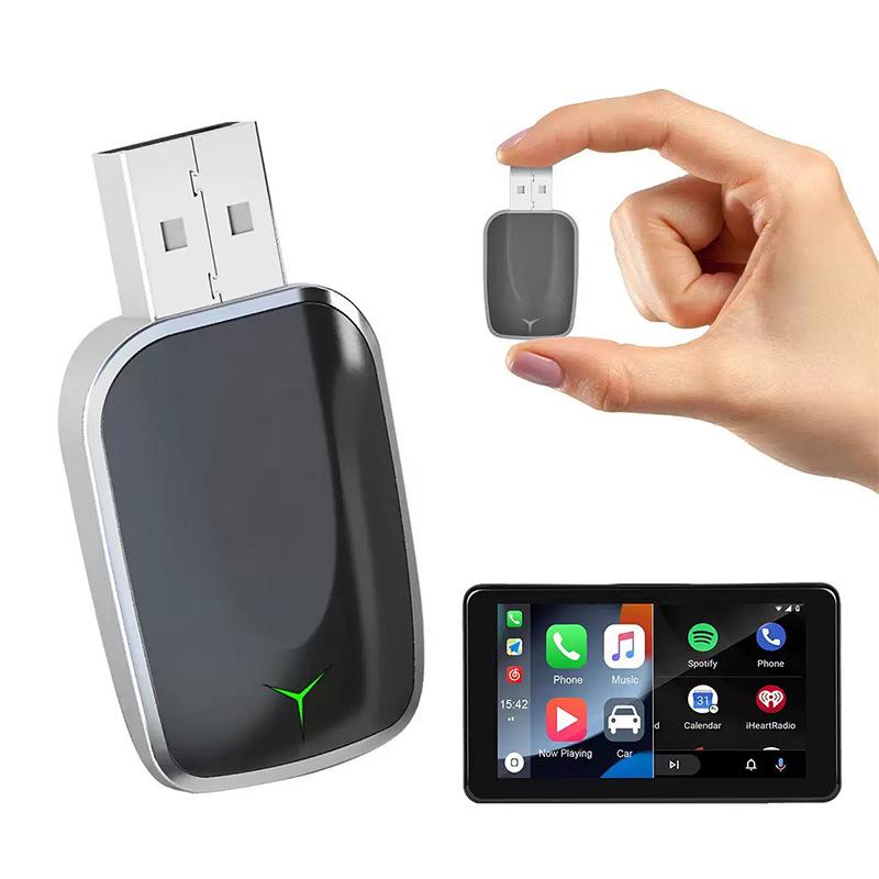 

Беспроводной адаптер CarPlay Android Auto 2025 Новое обновление для 99% автомобилей 5 ГГц Wi-Fi и потоковая передача с низкой задержкой Plug&Play Проводной к беспроводному