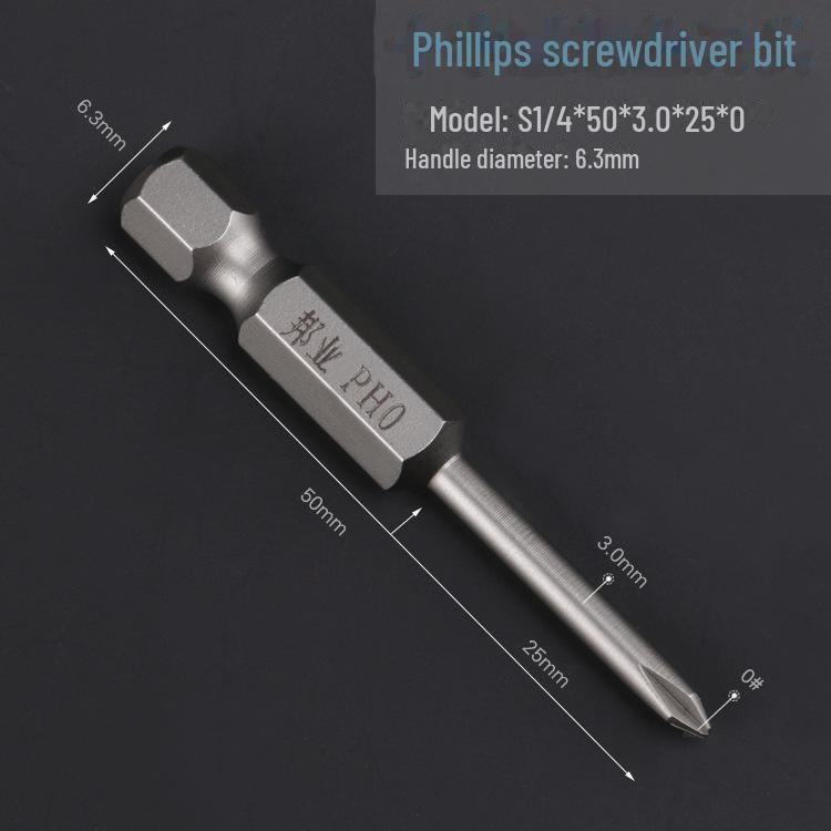 Bangye S2 Steel Pneumatic Phillips Screwdriver Head for Electric Drill