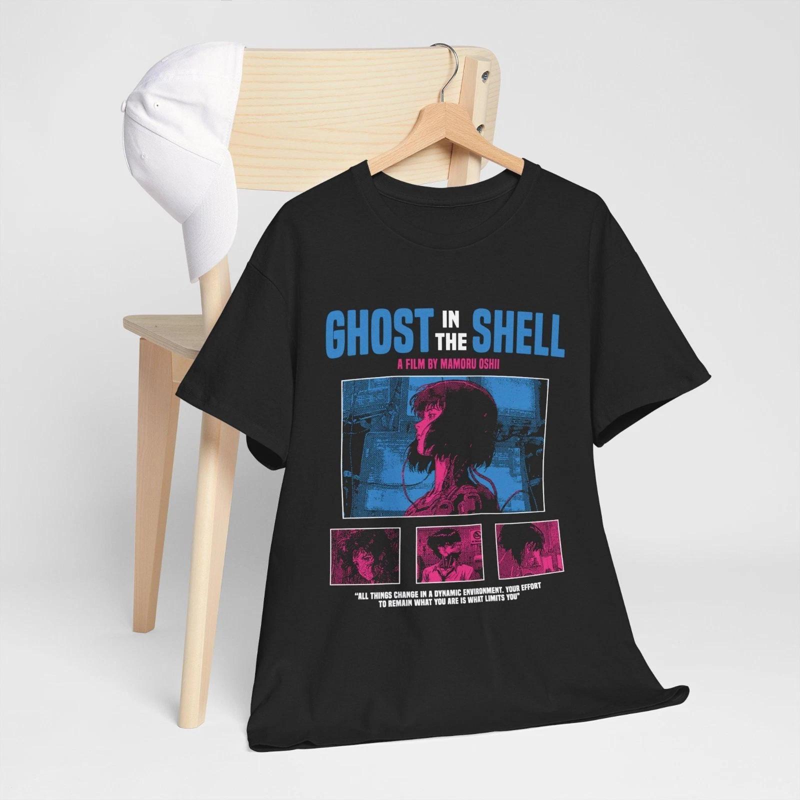 Ghost in the Shell 1995 T-Shirt, Major Kusanagi Cyberpunk Anime Tee S