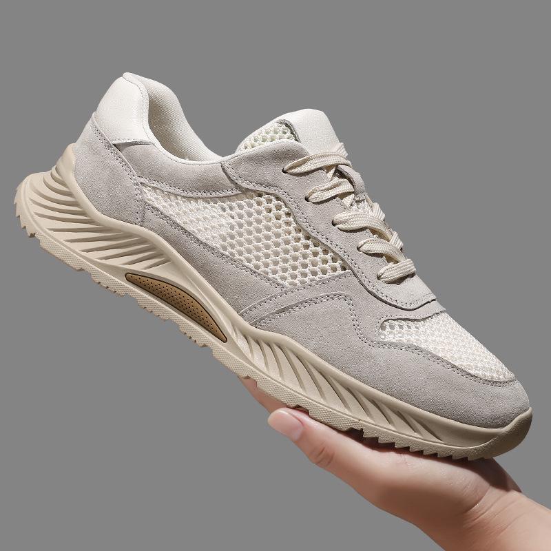 Men's Lightweight Versatile Mesh Low-Top Casual Shoes: Fashionable, Breathable, Outdoor-Friendly