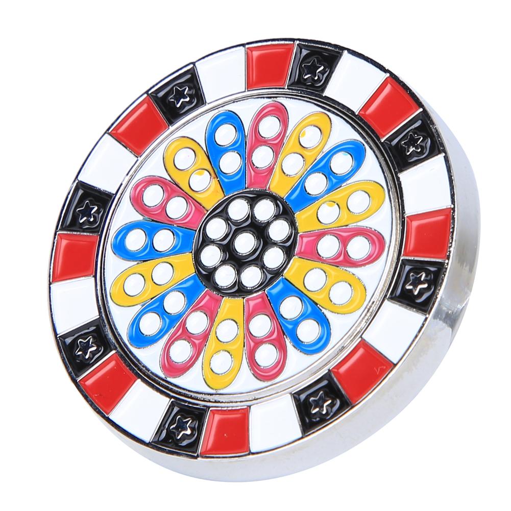 Zinc Alloy Compact Golf Ball Marker Magnetic Hat Clip Lightweight Cap Clamp Gift Supplies