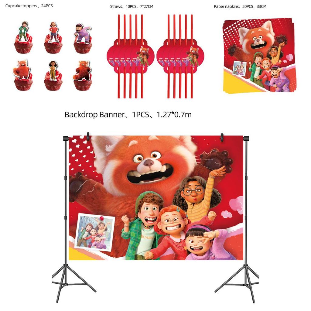 Make Your Child's Birthday Party Extra Special With Turning Red Themed Decorations