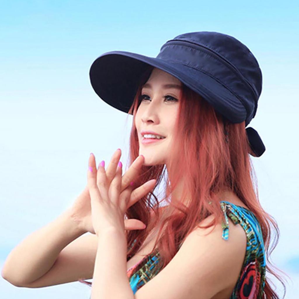 Summer Beach Sun Hat For Women Outdoor Sun Protection Big Eave Hat Outdoor UV Protection Big Eave Hat Bucket Hat Sunscreen Caps