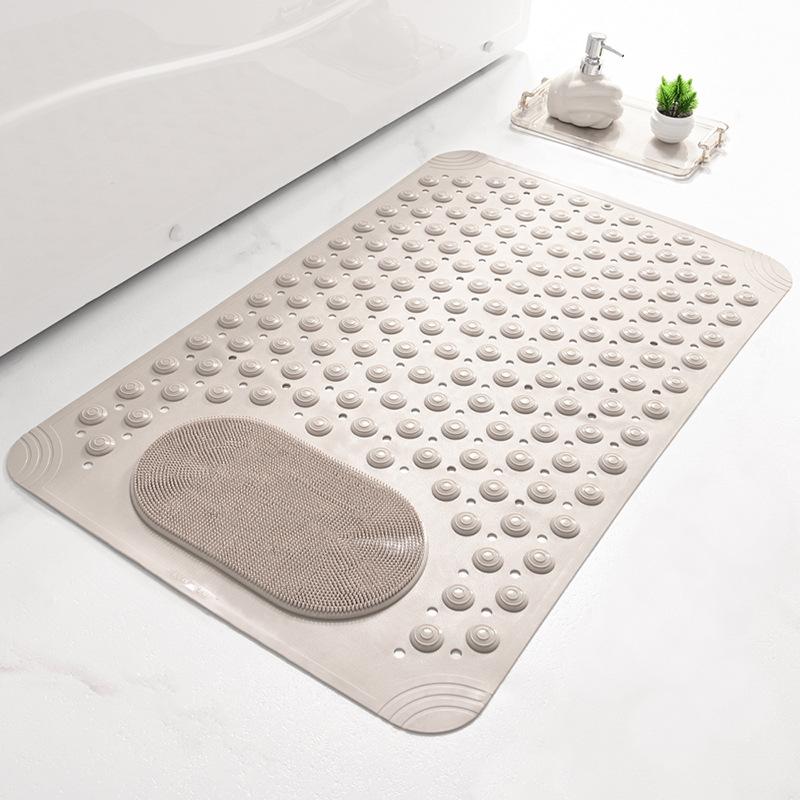 Bathroom Anti Slip Floor Mat PVC Massage Toilet Shower Room Anti Fall Suction Cup Bathtub Mat Toilet Shower Floor Mat