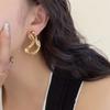 Fashionable Geometric Elegant Classic Line Irregular Unique Design Sensation Women's Earrings Suitable for Daily Matching