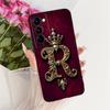 For Tecno Camon 18P Case Cover Luxury Crown A-Z Letters 2D Flat Pattern Soft Silicone Funda For Tecno CH7 Casing