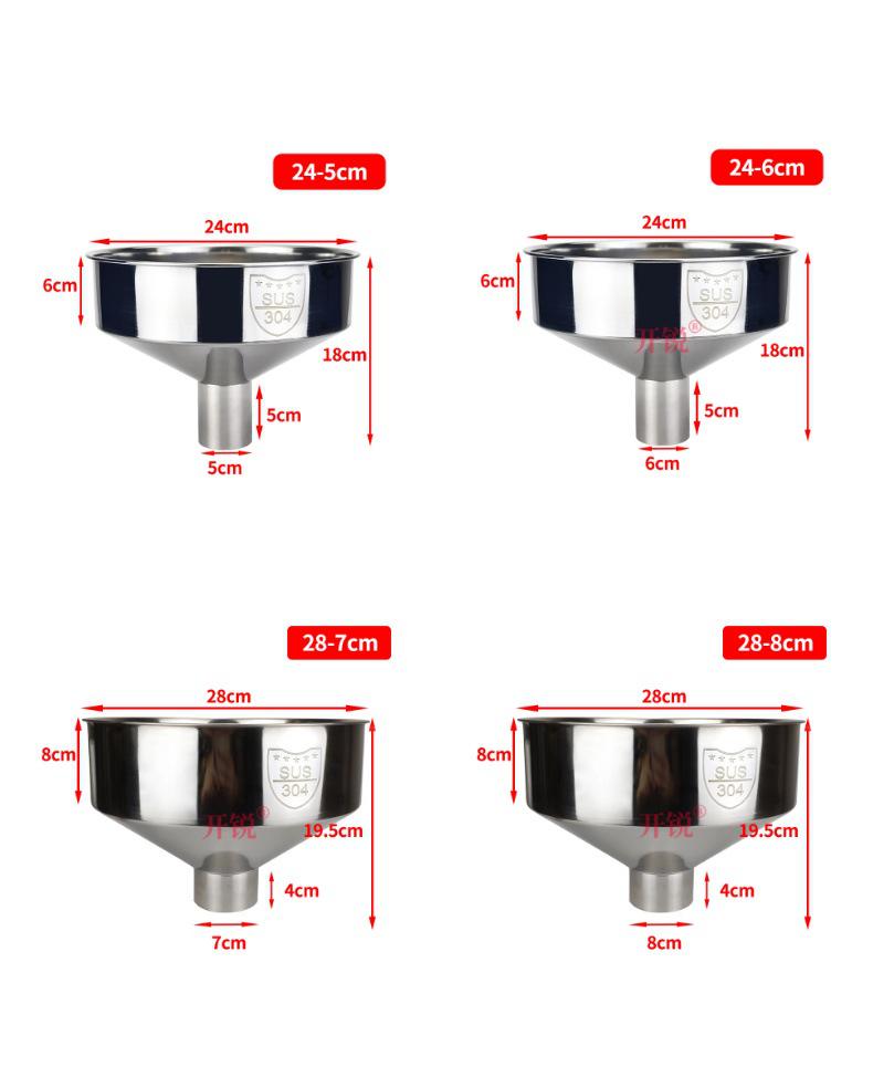 Large Stainless Steel Non-Magnetic Fueling Funnel for Industrial Tanks