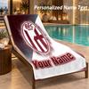 Custom Text Bologna FC Print Beach Towel Large Towel For Home Bathroom Beach