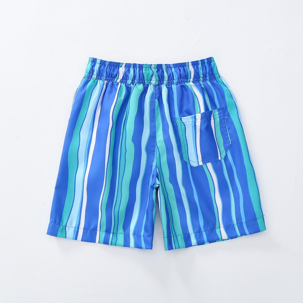 Boys' Swim Trunks - Mesh Lined Drawstring Beach Shorts