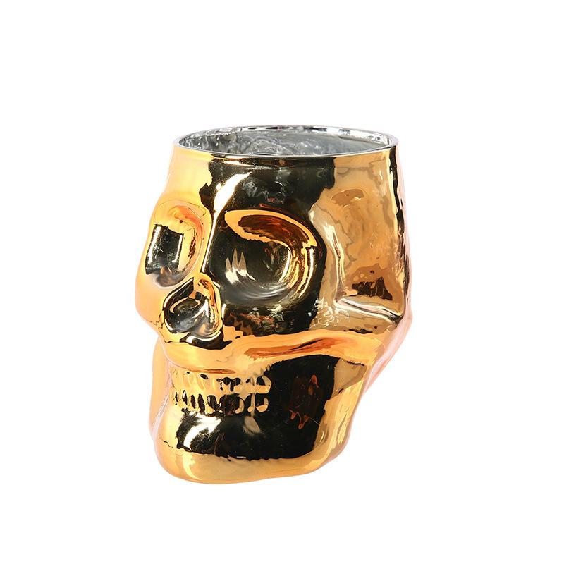Kreatives Halloween-Glas, Weinglas, lustiger Skelettkopf, Weinbecher, Whisky-Cocktailglas, Barzubehör