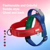 Color Block No-Pull Dog Harness for Small Dogs - Comfortable Adjustable Reflective Pet Vest with Padded Straps Outdoor Walking