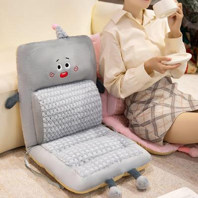 Yousheng Plush Office Seat Cushion Soft Cartoon Seat Pad with Lumbar Pillow And Back Support Non-Slip Rocking Chair Cushion for Dorm Floor Car Office