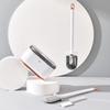 2025 New Toilet Brush Wall-mounted Toilet Brush Set Household No Dead Ends Bathroom Cleaning Artifact Three-in-one