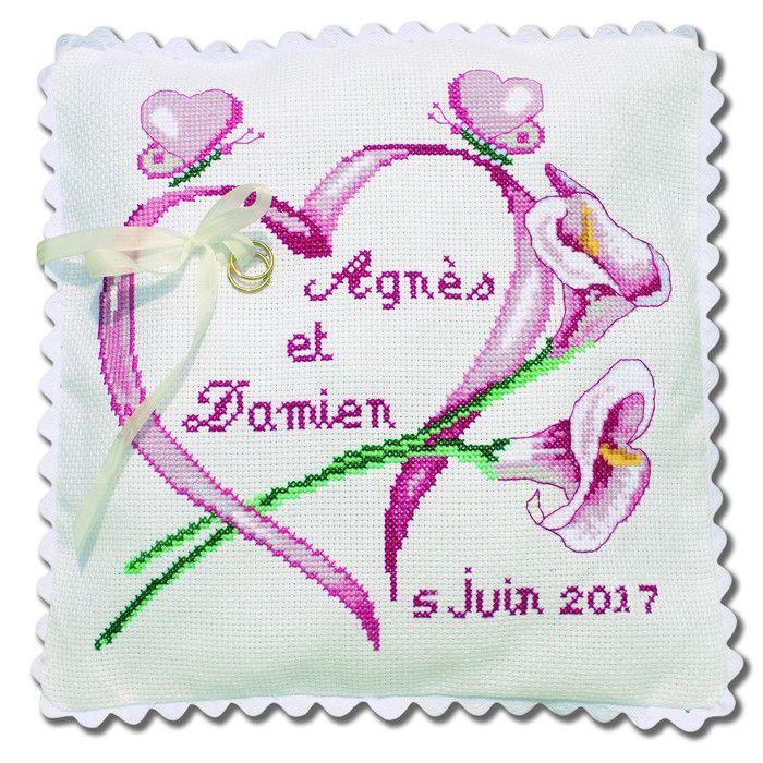 Agnès Wedding Cushion Embroidery Kit