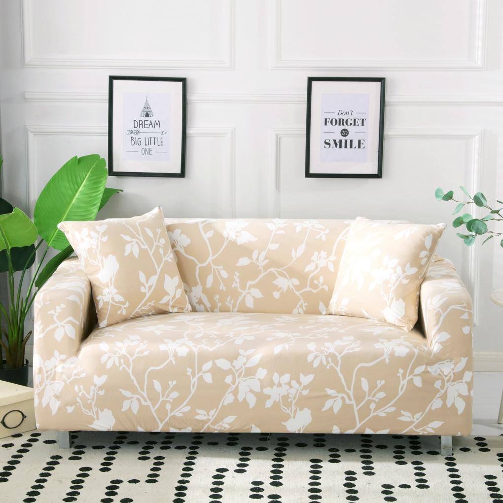 Floral Printing Sofa Cover for Living Room Slipcovers Sofa Cover Cotton Elastic Couch Cover Sofa Towel Chair Protector 1PC