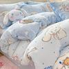 Thickened Milk Fleece Bed Four-Piece Cartoon Children'S Bedding Student Dormitory Fleece Quilt Cover Sheets
