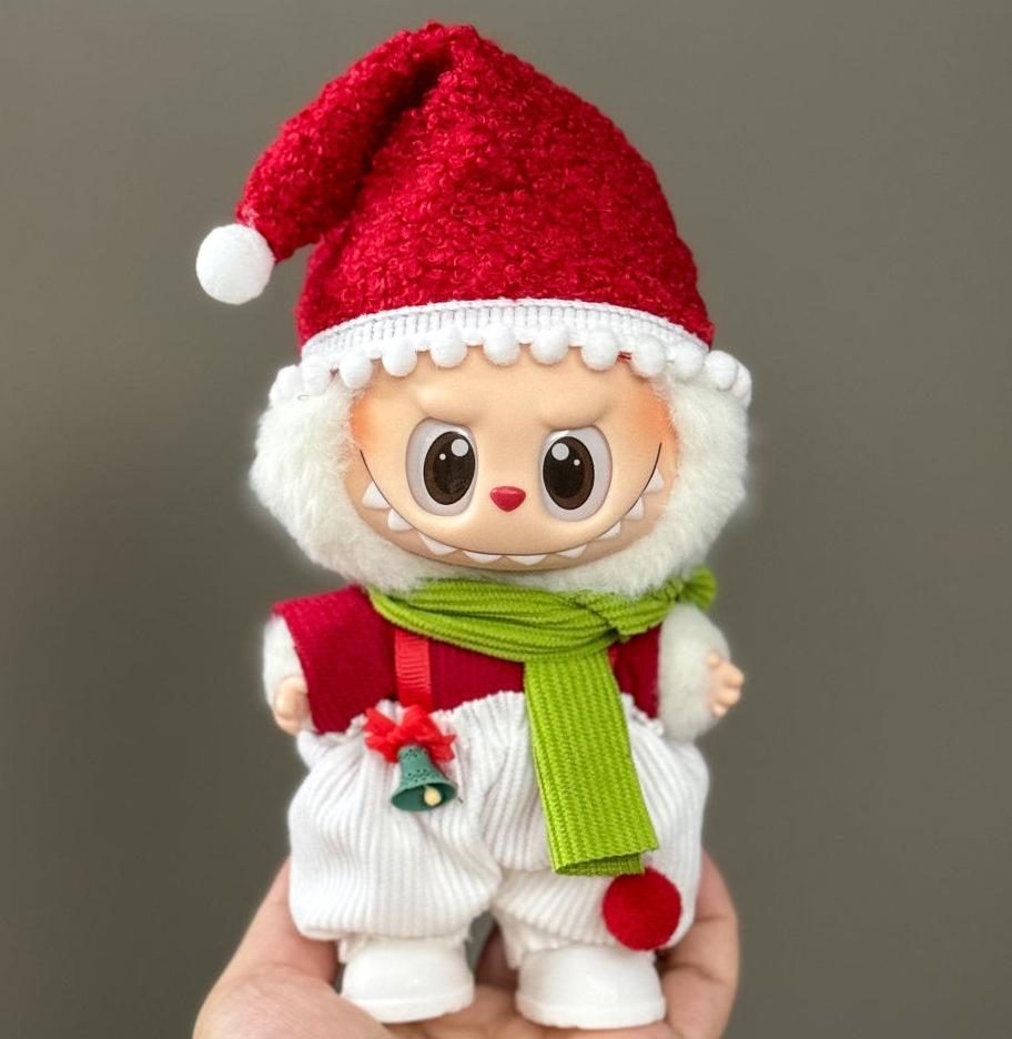 

[Does not include dolls and shoes] Labubu baby clothes one, two or three generations of albubu dolls can wear Christmas suits