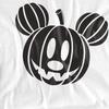 Disney Unisex Adult Mickey Mouse Pumpkin Head T-Shirt