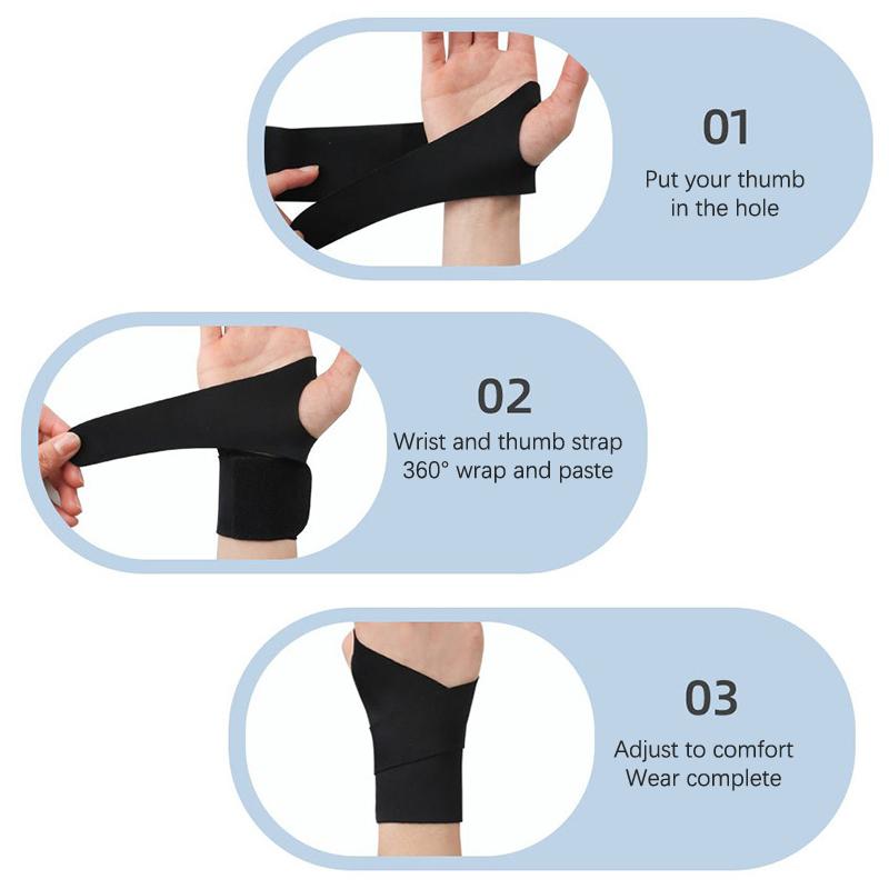 Compression Thumb Wrist Brace Splint Support Breathable Adjustable Hand Protector Spica Stabilizer Pain Relief Sprain Wristbands