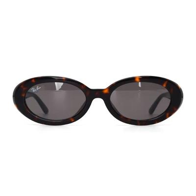 RB2223F 902/B1 54mm Ray-Ban Sunglasses Geek Chic Oval Leopard Print Horn-rimmed