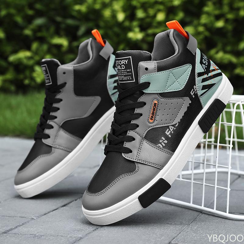 Frühling Herbst Neue Modische Vielseitige High-Top-Sneaker minimalistisch Bequeme Board-Schuhe Lässige Sportschuhe