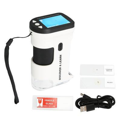 Taschenmikroskop 800X 2 Zoll LCD-Farbbildschirm 2000 mAh Batterie Multifunktions-tragbares Mikroskop für
