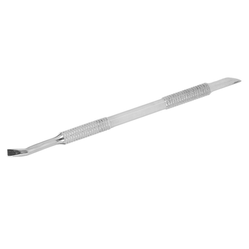 Double Ended Cuticle Pusher Trimmer Stainless Steel Cuticle Remover Cutter Manicure Tool for Fingernail Toenail