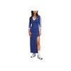 Adidas Originals Adicolor Classics 3-Stripes Maxi Dress With V-Neck And Half Sleeves Women Dress Navy IP2987